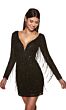 Alyce Paris 4873 Long Sleeve Beaded Fringe Dress