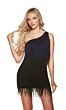 Alyce Paris 4874 One Shoulder Fringe Dress