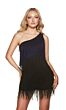 Alyce Paris 4874 One Shoulder Fringe Dress