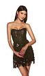 Alyce Paris 4876 Fringe Skirt Strapless Corset Dress