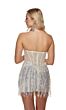 Alyce Paris 4876 Fringe Skirt Strapless Corset Dress