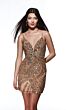 Alyce Paris 4879 Plunging Neckline Embellished Dress