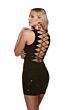 Alyce Paris 4892 Lace-Up Back Plunging Neck Dress