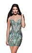 Alyce Paris 4895 Geometric Sequin Corset Dress