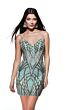 Alyce Paris 4895 Geometric Sequin Corset Dress