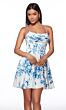 Alyce Paris 30059 Ruched Bust Lace-Up Back Dress