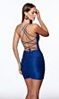 Alyce Paris 40007 Strappy Back Ruched Skirt Dress