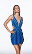 Alyce Paris 40012 Side Cutouts Plunging Neck Dress