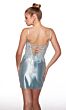 Alyce Paris 40041 Basque Waist Lace-Up Back Dress