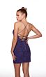 Alyce Paris 40053 Plunging Neckline Lace-Up Back Dress