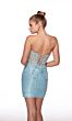 Alyce Paris 40057 Basque Waist Ruched Skirt Dress