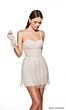 Alyce Paris 40066 Fringe Skirt Lace-Up Back Dress