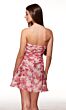 Alyce Paris 40079 Cowl Neckline Floral Print Dress
