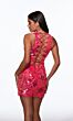Alyce Paris 40083 Lace-Up Back Floral Sequin Dress
