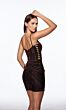 Alyce Paris 40097 Lace-Up Sides Spaghetti Straps Dress