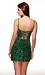 Alyce Paris 40100 Lace-Up Back Floral Sequin Dress