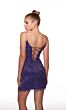 Alyce Paris 40102 Fringe Skirt Lace-Up Back Dress