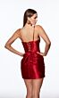 Alyce Paris 40109 Corset Bodice Basque Waist Dress