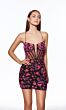Alyce Paris 40126 Illusion Corset Floral Beaded Dress