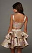 Alyce Paris 30095 Square Neck Floral Jacquard 2-Piece Dress