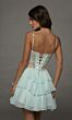 Alyce Paris 30096 Lace Corset Pink Chiffon Dress