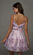 Alyce Paris 30108 Ruched Bodice Floral Mesh A-line Dress