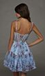 Alyce Paris 30113 Ruffle Skirt Floral Print Mesh Dress