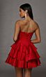 Alyce Paris 30123 Layered Skirt Satin Chiffon A-line Dress