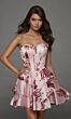 Alyce Paris 30123 Layered Skirt Satin Chiffon A-line Dress