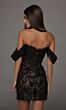 Alyce Paris 40142 Removable Sleeves Fitted Sequin Lace Dress