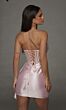 Alyce Paris 40147 Floral Corset Rosewater Pink Satin Dress