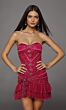 Alyce Paris 40156 Ruffle Hem Trumpet-Style Silver Dress