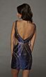 Alyce Paris 40176 Exposed Back Fitted Neon Pink Dress