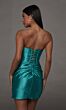 Alyce Paris 40187 Slit Skirt Fitted Beaded Satin Dress