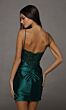 Alyce Paris 40197 Embroidered Corset Fitted Pine Green Dress