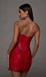 Alyce Paris 40205 Fitted Two-Piece Red Satin Dress