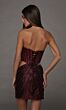 Alyce Paris 40211 Side Cutouts Fitted Satin Strapless Dress