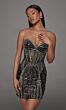 Alyce Paris 40232 Strapless Sweetheart Neckline Black Silver Dress