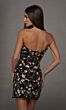 Alyce Paris 40239 Floral Beadwork Fitted Black Multicolor Dress