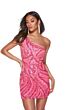Alyce Paris 4641 Embellished One Shoulder Dress