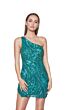 Alyce Paris 4641 Embellished One Shoulder Dress
