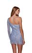 Alyce Paris 4646 Beaded Fringe One Sleeve Dress