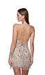 Alyce Paris 4672 Fringe Skirt Sheer Bodice Dress