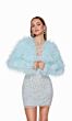 Alyce Paris 700 Cropped Feather Jacket