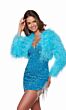 Alyce Paris 700 Cropped Feather Jacket