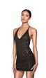 Alyce Paris 84001 Criss Cross Back Sequin Dress