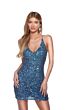 Alyce Paris 84001 Criss Cross Back Sequin Dress