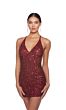 Alyce Paris 84001 Criss Cross Back Sequin Dress