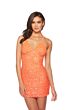 Alyce Paris 84000 Strappy Back V-Neck Dress