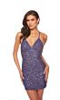 Alyce Paris 84000 Strappy Back V-Neck Dress